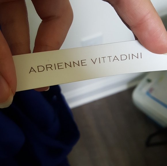 Adrienne Vitadini Royal Blue Ruffle Top - Picture 6 of 8